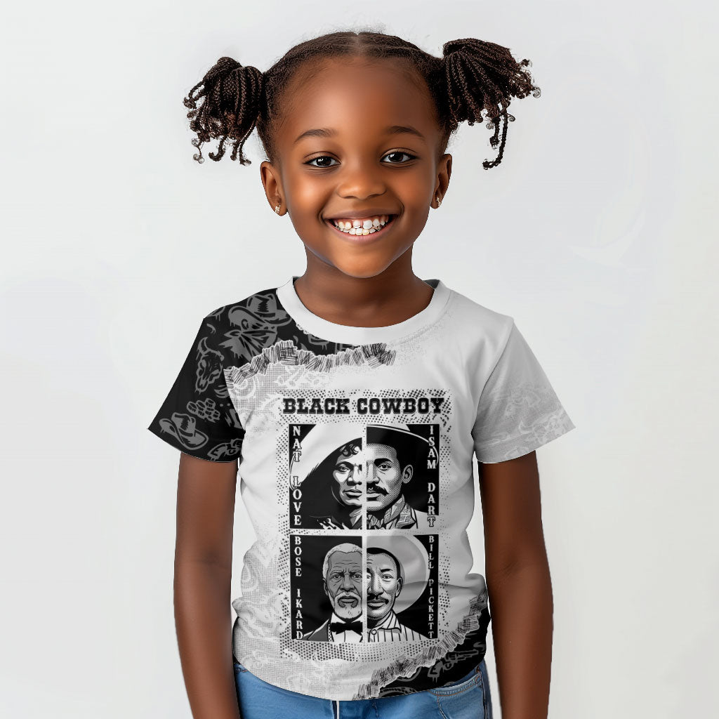 Black Cowboy Kid T shirt African American Black History Unique Style