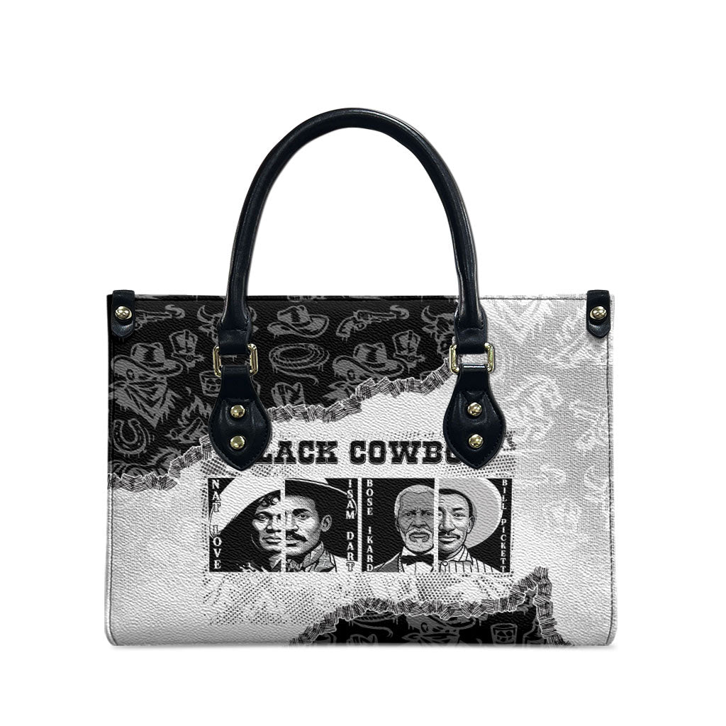 Black Cowboy Leather Bag African American Black History Unique Style