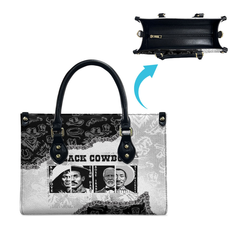 Black Cowboy Leather Bag African American Black History Unique Style