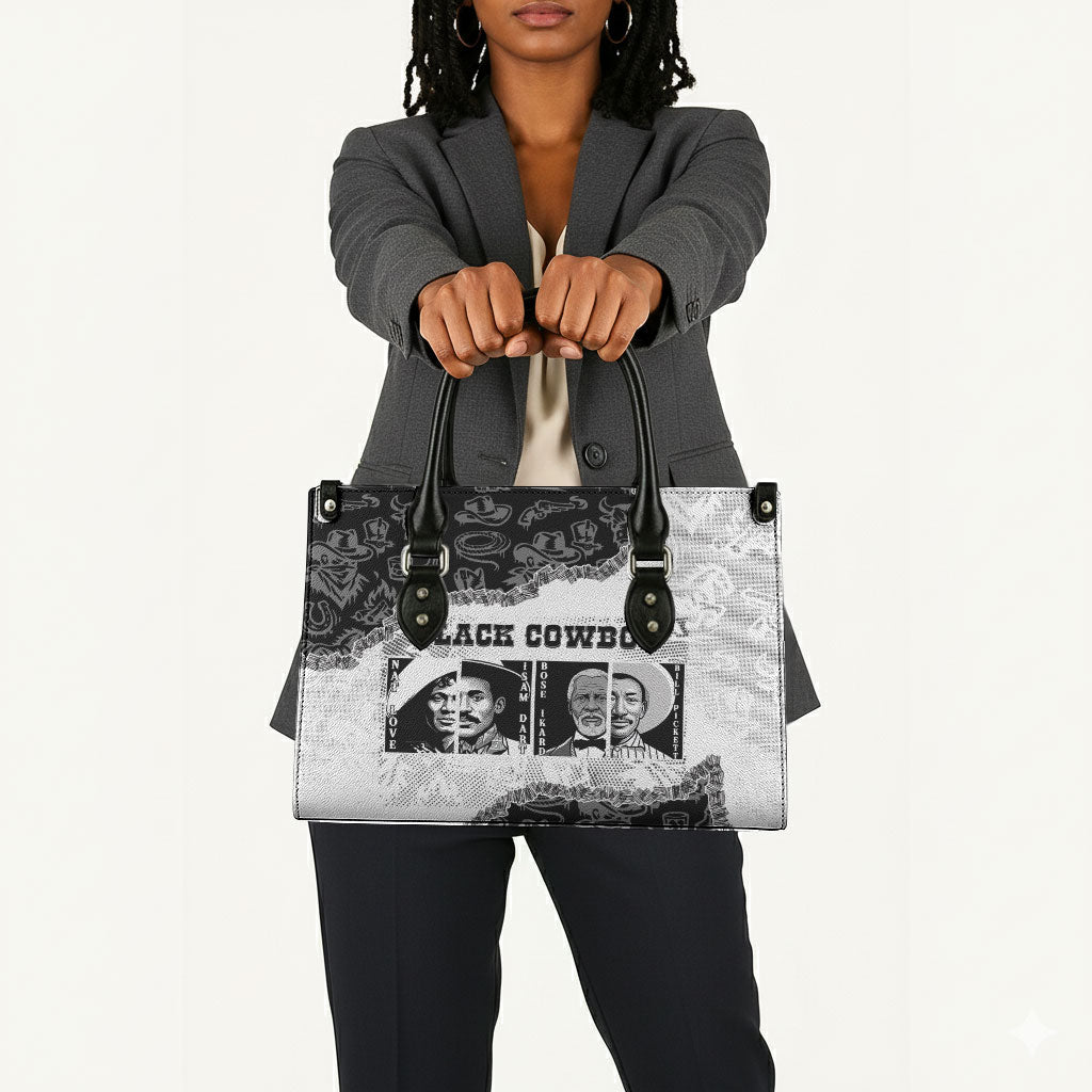 Black Cowboy Leather Bag African American Black History Unique Style