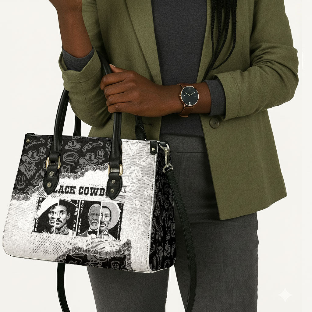 Black Cowboy Leather Bag African American Black History Unique Style
