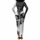 Black Cowboy Long Sleeve Bodycon Dress African American Black History Unique Style