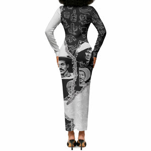 Black Cowboy Long Sleeve Bodycon Dress African American Black History Unique Style