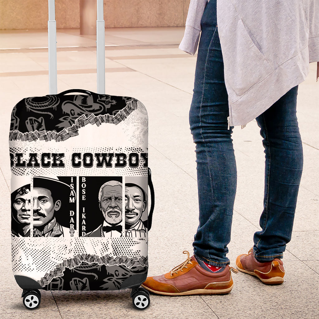 Black Cowboy Luggage Cover African American Black History Unique Style