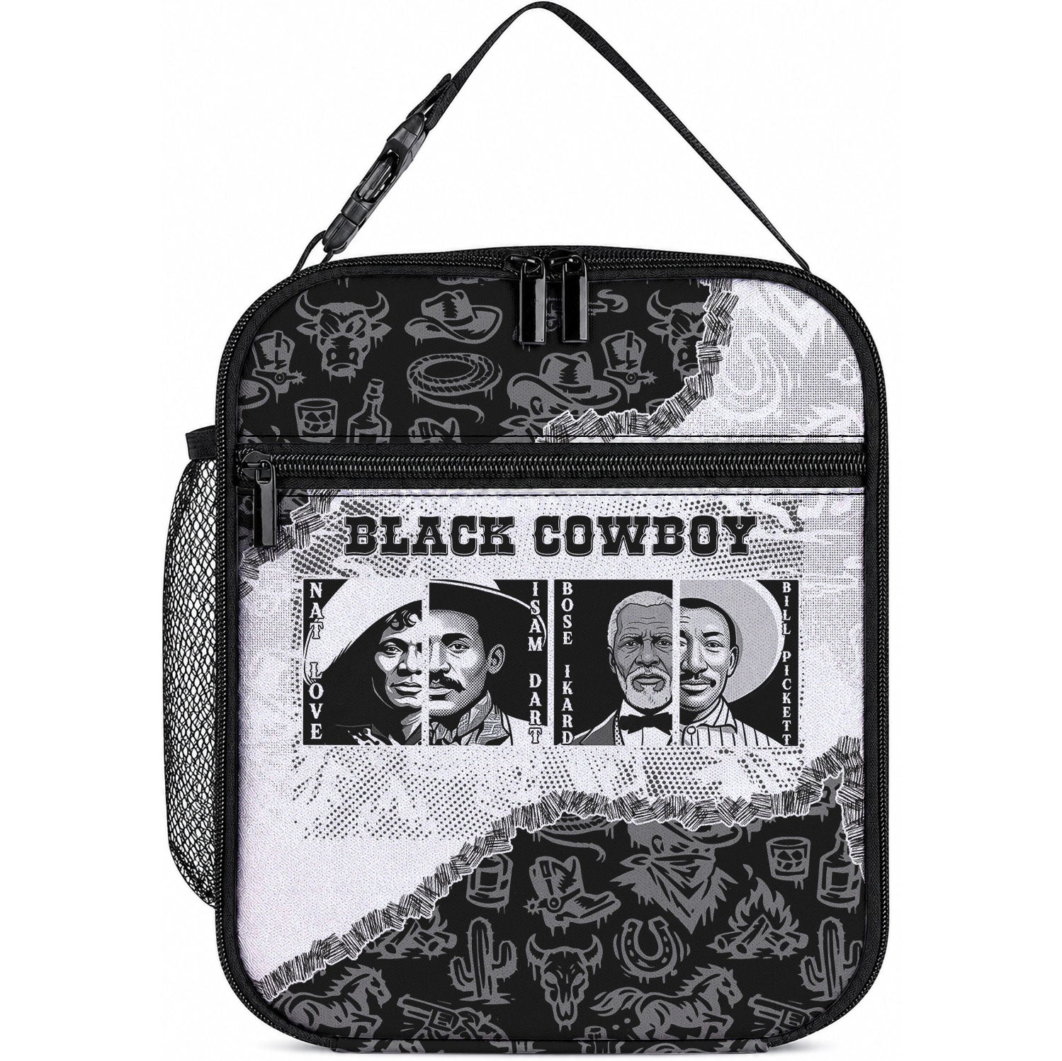 Black Cowboy Lunch Bag African American Black History Unique Style