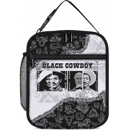 Black Cowboy Lunch Bag African American Black History Unique Style