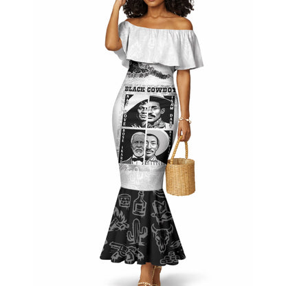 Black Cowboy Mermaid Dress African American Black History Unique Style