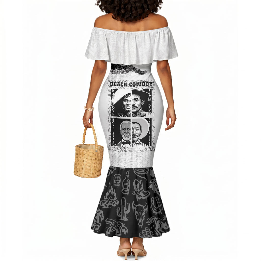 Black Cowboy Mermaid Dress African American Black History Unique Style