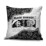 Black Cowboy Pillow Cover African American Black History Unique Style