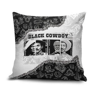 Black Cowboy Pillow Cover African American Black History Unique Style