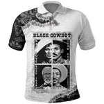 Black Cowboy Polo Shirt African American Black History Unique Style