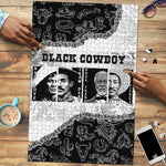 Black Cowboy Puzzle African American Black History Unique Style
