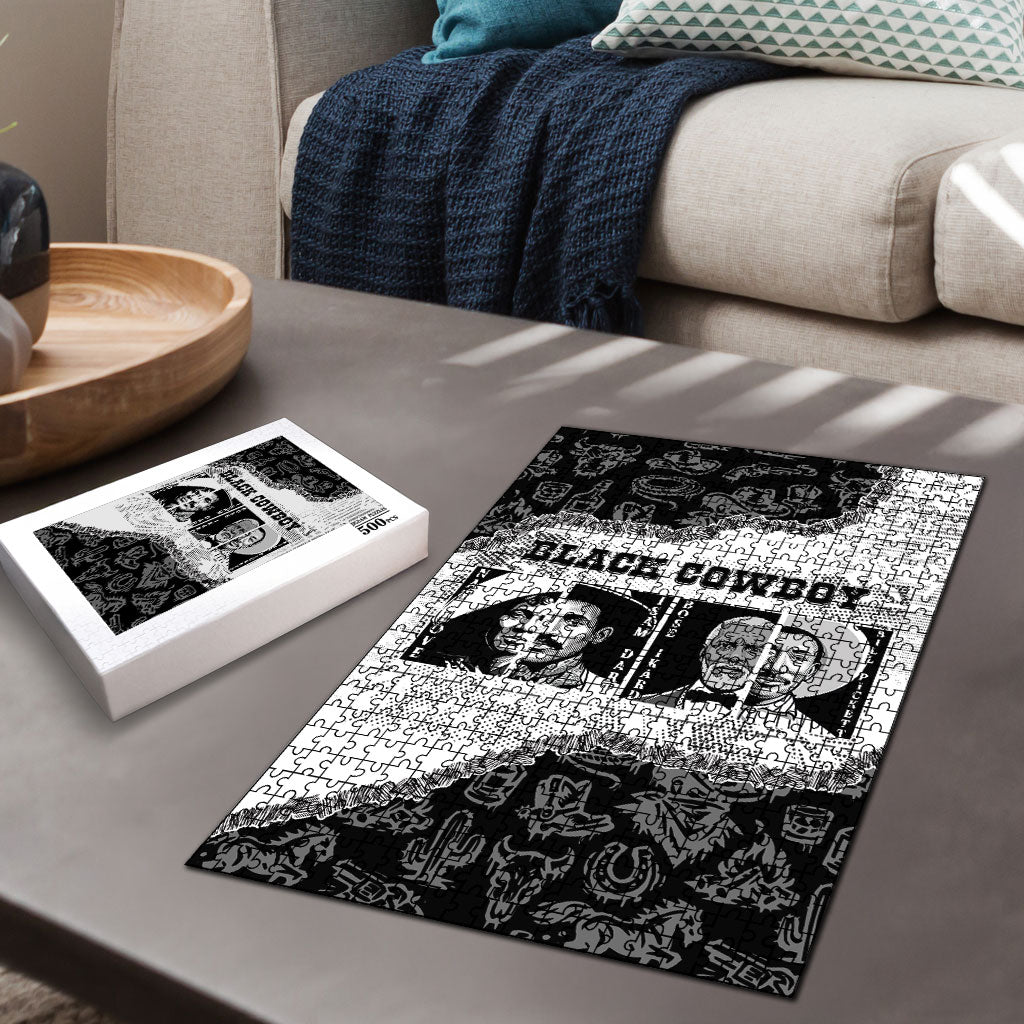 Black Cowboy Puzzle African American Black History Unique Style