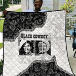 Black Cowboy Quilt African American Black History Unique Style