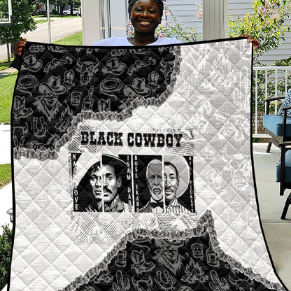 Black Cowboy Quilt African American Black History Unique Style
