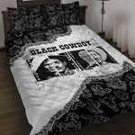 Black Cowboy Quilt Bed Set African American Black History Unique Style