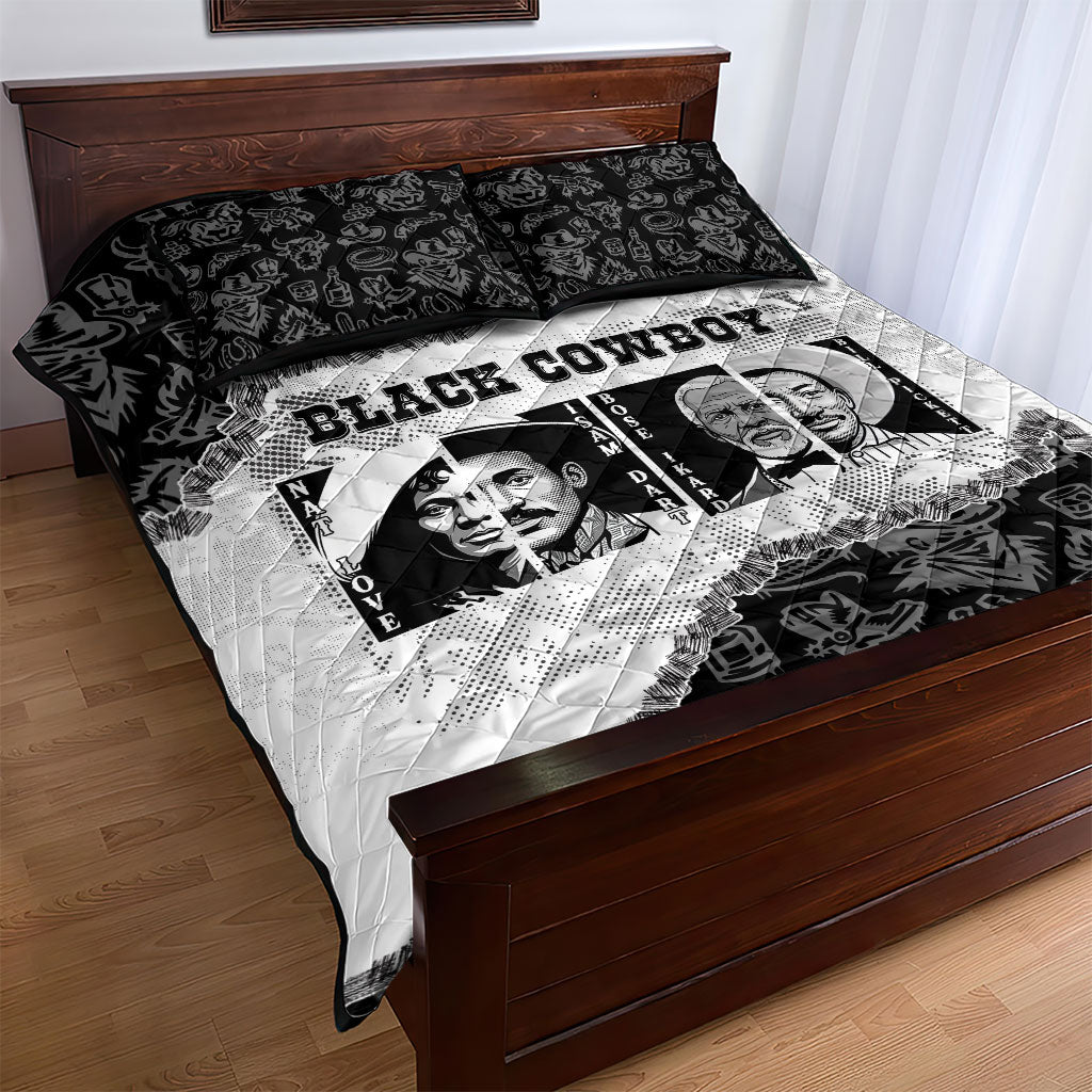Black Cowboy Quilt Bed Set African American Black History Unique Style