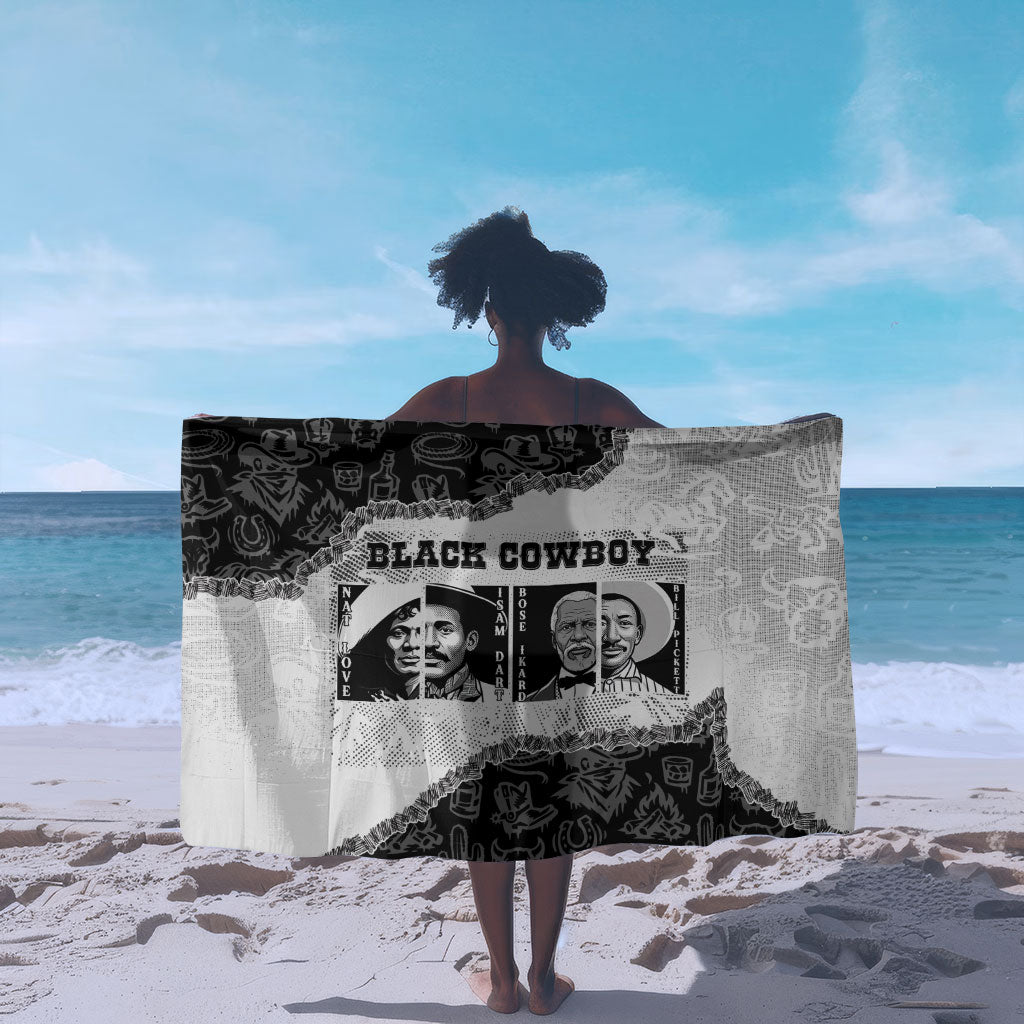Black Cowboy Sarong African American Black History Unique Style