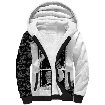 Black Cowboy Sherpa Hoodie African American Black History Unique Style