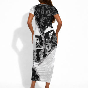 Black Cowboy Short Sleeve Bodycon Dress African American Black History Unique Style