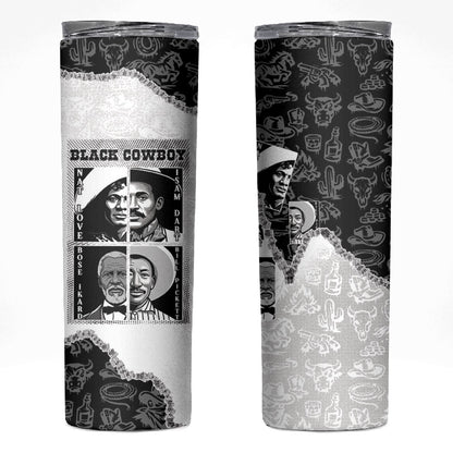 Black Cowboy Skinny Tumbler African American Black History Unique Style