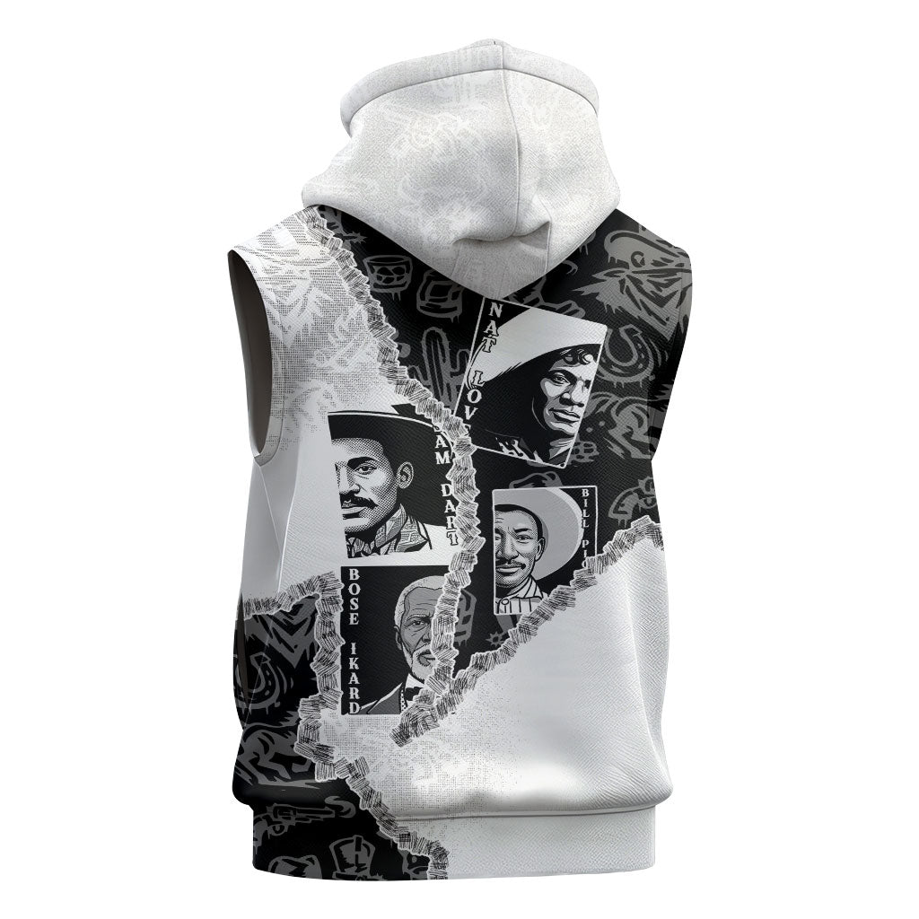 Black Cowboy Sleeveless Hoodie African American Black History Unique Style