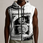 Black Cowboy Sleeveless Zip Hoodie African American Black History Unique Style