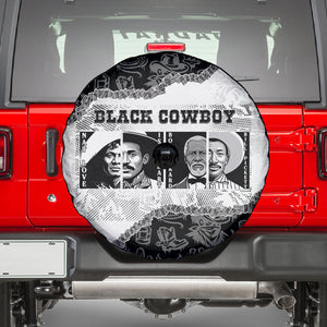 Black Cowboy Spare Tire Cover African American Black History Unique Style