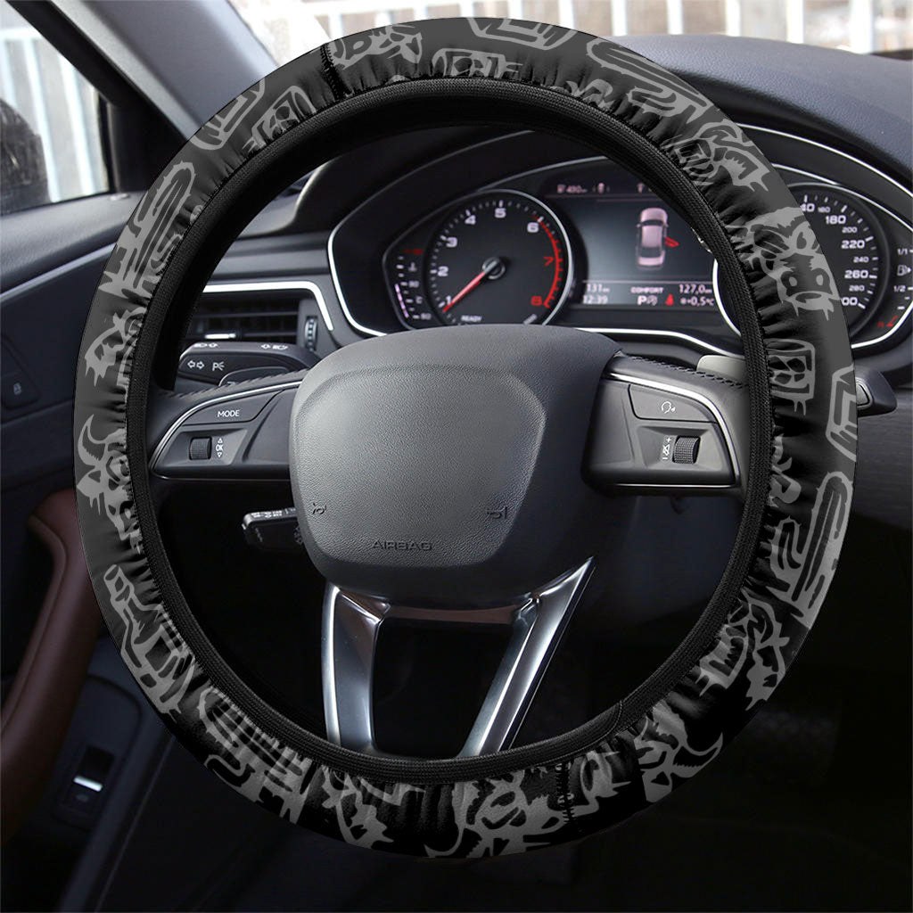 Black Cowboy Steering Wheel Cover African American Black History Unique Style