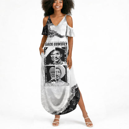 Black Cowboy Summer Maxi Dress African American Black History Unique Style