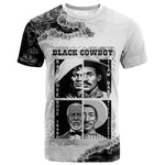 Black Cowboy T shirt African American Black History Unique Style