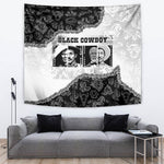 Black Cowboy Tapestry African American Black History Unique Style