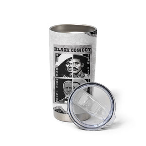 Black Cowboy Tumbler Cup African American Black History Unique Style