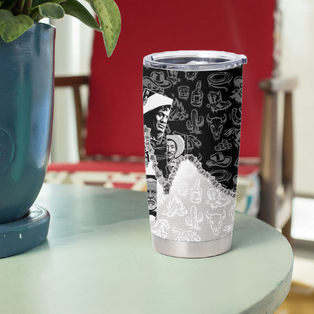 Black Cowboy Tumbler Cup African American Black History Unique Style