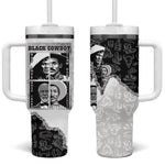 Black Cowboy Tumbler With Handle African American Black History Unique Style