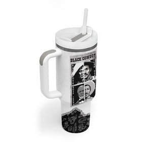Black Cowboy Tumbler With Handle African American Black History Unique Style