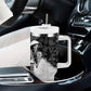 Black Cowboy Tumbler With Handle African American Black History Unique Style