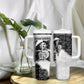 Black Cowboy Tumbler With Handle African American Black History Unique Style