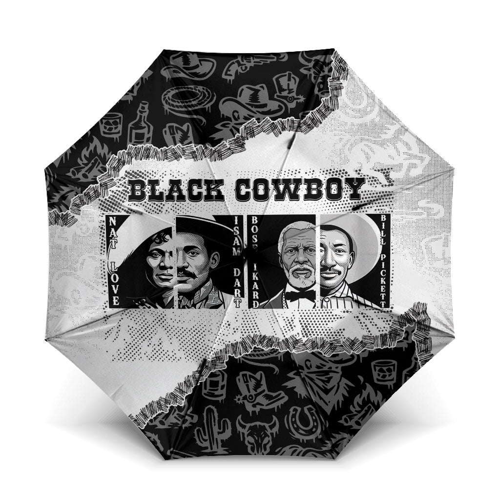 Black Cowboy Umbrella African American Black History Unique Style