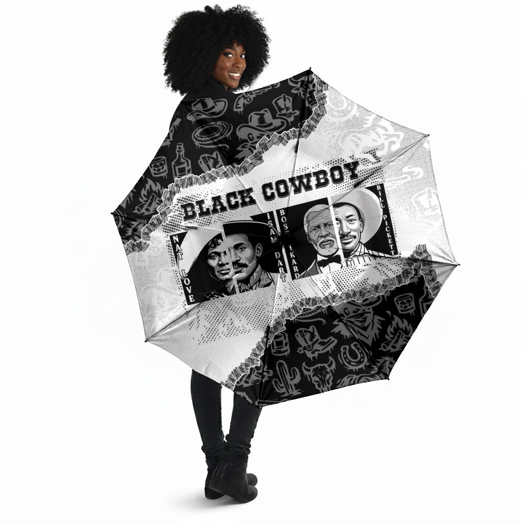 Black Cowboy Umbrella African American Black History Unique Style