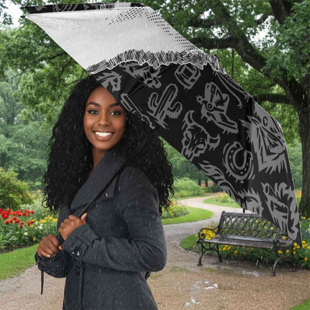Black Cowboy Umbrella African American Black History Unique Style