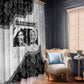 Black Cowboy Window Curtain African American Black History Unique Style