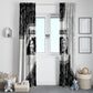 Black Cowboy Window Curtain African American Black History Unique Style