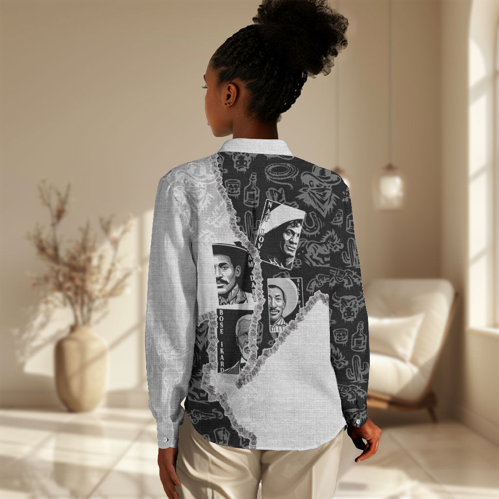 Black Cowboy Women Casual Shirt African American Black History Unique Style