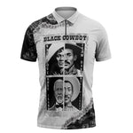 Black Cowboy Zipper Polo Shirt African American Black History Unique Style