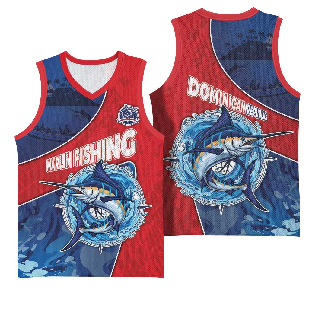Afro-Dominicans Fishing Basketball Jersey Master Baiter - African Pride
