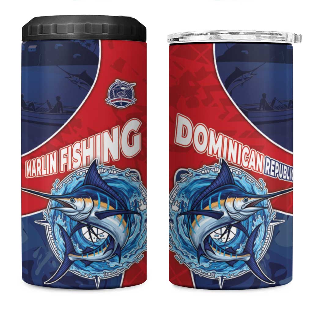 Afro-Dominicans Fishing 4 in 1 Can Cooler Tumbler Master Baiter - African Pride