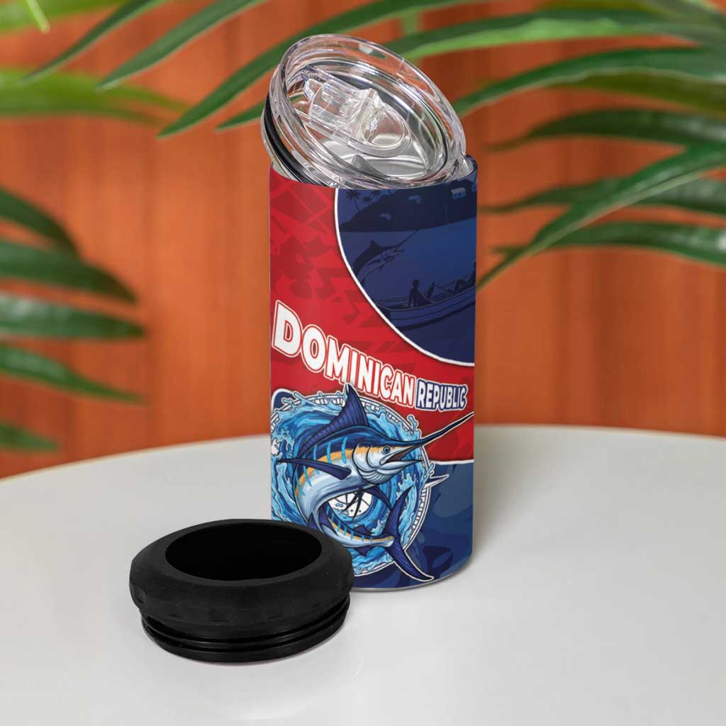 Afro-Dominicans Fishing 4 in 1 Can Cooler Tumbler Master Baiter - African Pride