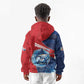Afro-Dominicans Fishing Kid Hoodie Master Baiter - African Pride