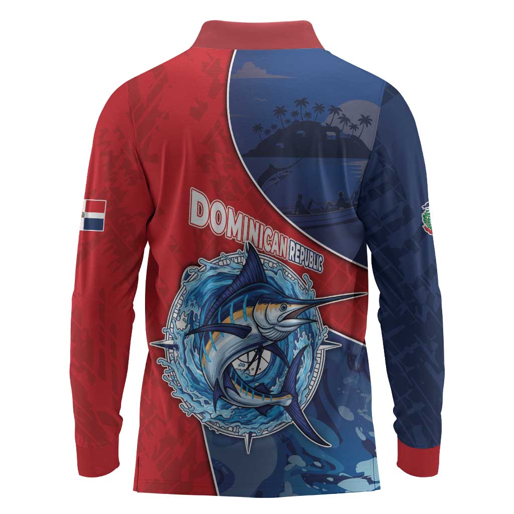 Afro-Dominicans Fishing Long Sleeve Polo Shirt Master Baiter - African Pride
